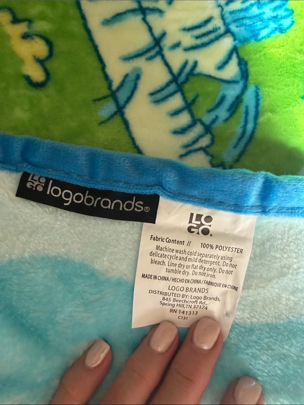 The Windy City Light Blue Chicago Plush Throw Blanket
